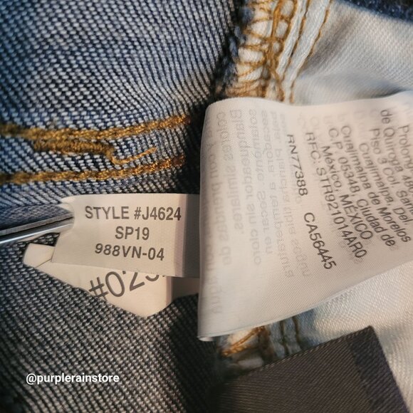 Madewell Jeans 28 Skinny 9" High Rise Creston Wash J4624 Tummy Control Stretch - Picture 7 of 13